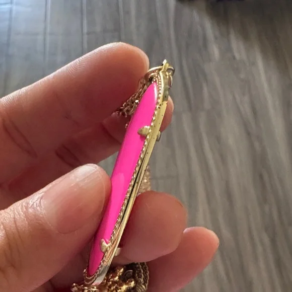 Kendra Scott Rayne Gold and Pink Pendant Necklace - Picture 7 of 8